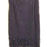 French Connection Black Sequined Pencil Skirt 6 Photo 0