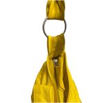 Morelle Yellow Leather Shoulder Bag Bow Accent Slouchy Hobo Bag Purse EUC Photo 6