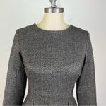LIBBY Metallic Silver Long Sleeve Blouse Gray Size 6 Photo 2