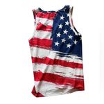 Patriotic American Flag Tank Top | XL Blue Photo 1