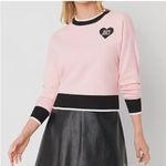 Juicy Couture NWT Juicy by  Heart Pink Black Knit Sweater 3X Photo 1
