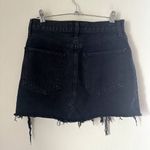 AGOLDE Quinn Hi Rise Mini Denim skirt in faded black Photo 6