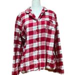 Croft & Barrow Plaid Flannel Sleep Shirt Large Photo 0