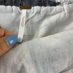 Free People Shorts Women's Large L Black White Tie Front Linen Blend Casual Photo 2