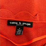 Cable & Gauge  plus size orange scallop edge sweater size 1X Photo 1