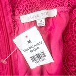 Love Tree NWT Hot Pink Lace Sleeveless Dressy Romper Size Medium Mini Shorts Photo 11