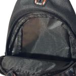 None Casual Black & Floral Print Oxford Sling Crossbody Bag Photo 1