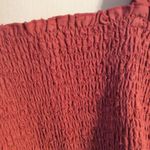 Cotton On Small S womens tube top eyelet sleeves dark pink stretch boho Photo 2