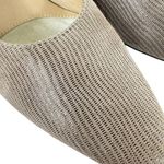 VANELi Astyr Taupe Miniliz Print Taupe Leather Slip On Low Heel Pump Size 9.5 Tan Photo 2