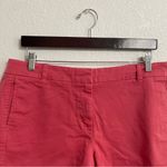 J.Crew  Womens Shorts Pink Watermelon 4” Stretch Chino Cotton Blend Size 12 Photo 2
