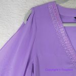 Marciano New!  by Guess Soft Lavender‎ Split Sleeve Chiffon mini Dress/ top, S Photo 6