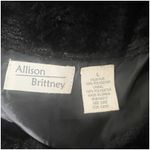 Allison Brittney Faux Fur Cropped Jacket Black Size Large Mob Wife Night Out Photo 3