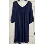 Siren Lily Women's Navy Blue Lace Dress, Gorgeous, Flowy And Comfy, Size 1X Photo 3