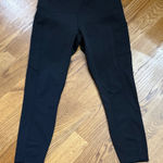 Lululemon  High-Rise Black Leggings with Side Pockets Size 12 Performance Pants Photo 0