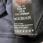 Topshop  Puff Sleeve Organza Crop Top Womens 8 Black Gothcore Feminine Whimsygoth Photo 6