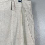 Adrianna Papell Linen Wide Leg Cargo Pocket High Waisted Pull On Pants Cruise 6 Photo 2