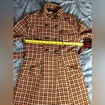 Anthropologie TULLE Orange/Brown Khaki Wool Blend Trench Jacket XS Photo 5