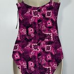 La Blanca One Piece Swimsuit Sweetheart Purple Aztec Print Women’s 10 Photo 5