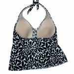 Lands' End Lands’ End black & white print 12 tankini top. Photo 1