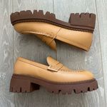 Free People Shoes Lyra Lug Sole Loafers Leather Chunky Platform Tan EU 39 US 8.5 Photo 1