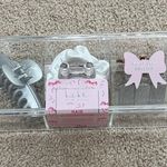 Nicole Miller Nwt Acrylic Box with hair accessories bundle set Photo 0