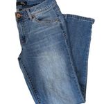 1822 Denim Mid-rise mid wash slim straight leg ankle faded jeans size 6 Photo 0
