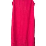 Talbots  Vintage Pink Linen Blend Embroidered Tank Maxi Dress Women’s Size 14 Photo 0