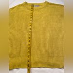Urban Outfitters  Yellow crew neck knit sweater, cotton‎ blend, size Small Photo 4