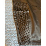 Lane Bryant LIVI  Black Ankle Pants Size 22/24 Black Faux Leather Moto Stretch Photo 4