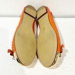 Jeffrey Campbell  Peach Leather Gold Cap Toe Braided Trim Ballet Flat Photo 6