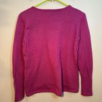 Smartwool Purple V-Neck Long Sleeve Knit Sweater S Photo 1
