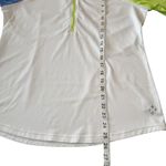 JoFit Womens Golf Jacquard Raglan Pull Over Size Large White Green Blue Photo 4
