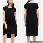 Eileen Fisher  Viscose Jersey T-Shirt Dress Black S Photo 1