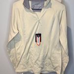 5.11  Tactical Men's Cream and Gray Zip-Up Sweater Photo 0