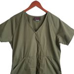 Med Wear Scrubs Women Top M Green Medical Uniform‎ Nurse Workwear Dental Fitted Purple Photo 4