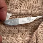 Athleta  Beige Cable Knit Hooded Long Cardigan Small cotton/cashmere blend Photo 1