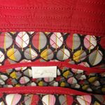 Vera Bradley Large Tall Quilted Red Tote Bag Interior Pockets Colorful Lining Photo 1