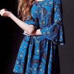 For Love & Lemons  X Urban Outfitters Trumpet Bell Sleeve Paisley Floral Dress Photo 2