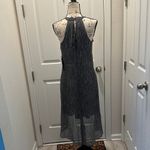 H by Halston Halston Elegant Gray and white Sleeveless Dress Photo 3