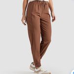 FREELY brown women's passage joggers medium moisture wicking cargo pockets relax Photo 1