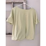 Maeve Anthropologie  V-Neck Bubble Tee in Light Green Women's Size M Photo 6