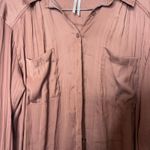 Anthropologie  The Brielle Relaxed Buttondown Blouse in warm smoke sz XL Photo 5