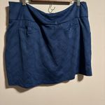 Adidas GOLF Tennis JACQUARD Cinch Skirt SKORT Tech Indigo- Size XL Photo 8
