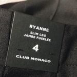 Club Monaco Wool Tuxedo Stripe Pants Black Base Cropped Ankle Size 4 NWT $179 Photo 6