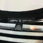 Cable & Gauge  | Black White Stripe Tee Shirt Short Sleeve Womens Small Photo 2