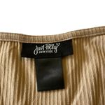Just Polly Faux Corset Top Tan Size M Photo 3