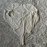 Lulus Dressed to Skill White Long Sleeve Underwire Bodysuit in white size Small Photo 12