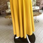 TS Couture 2 Piece Midi Skirt Set Mustard Yellow Cropped Ruffle Top NWT 0 Chic Photo 9
