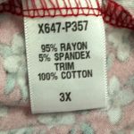 Loveappella Plus Torri Knit Maxi Dress Flutter Sleeve FloralRed & White Size 3X Photo 10