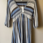 Gerard Darel  Striped Half Sleeve Sheer Tunic Size 2 NWT Photo 0
